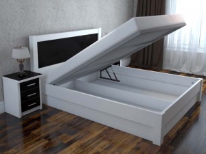 Кровать деревянная двуспальная Натали ДаКас с подъемным механизмом