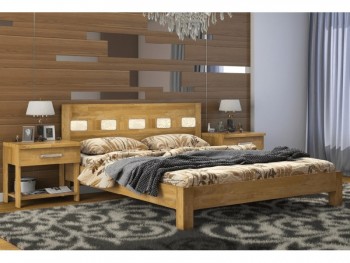 Кровать деревянная двуспальная Диана Микс ДаКас с подъемным механизмом
