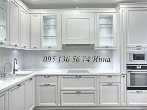 Кухня белая классика МДФ фасад глянец