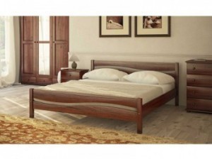 Кровать двуспальная деревянная Л-215 Скиф